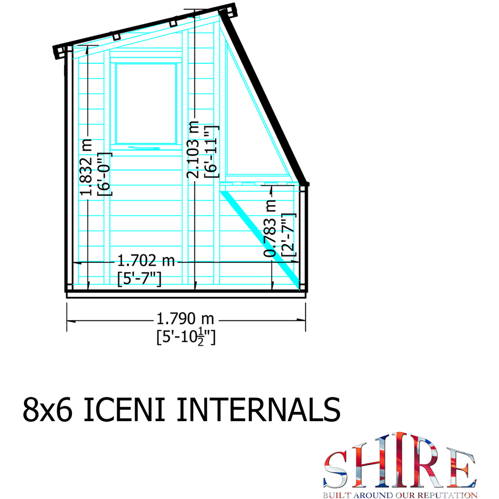 Shire 8 x 6ft Style A Shiplap Potting Shed Image 9