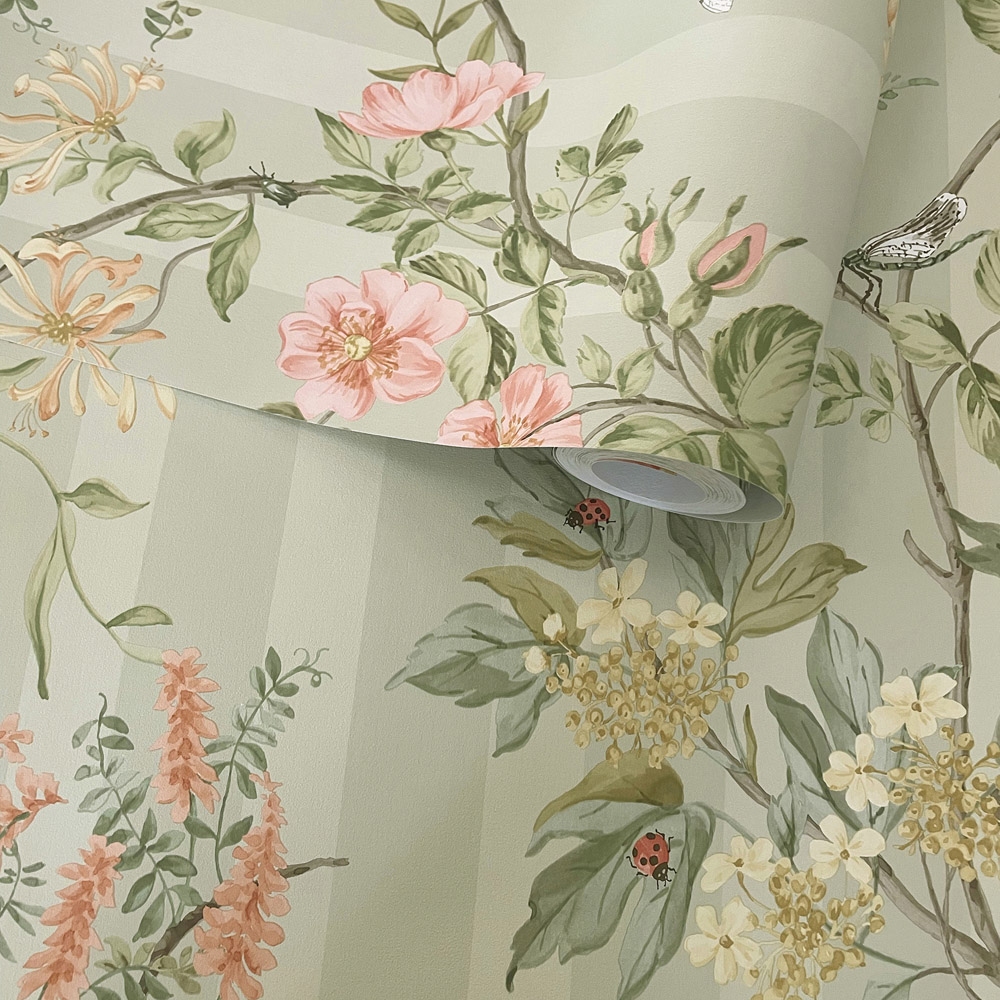 Holden Decor Hampton Gardens Sage Wallpaper Image 2