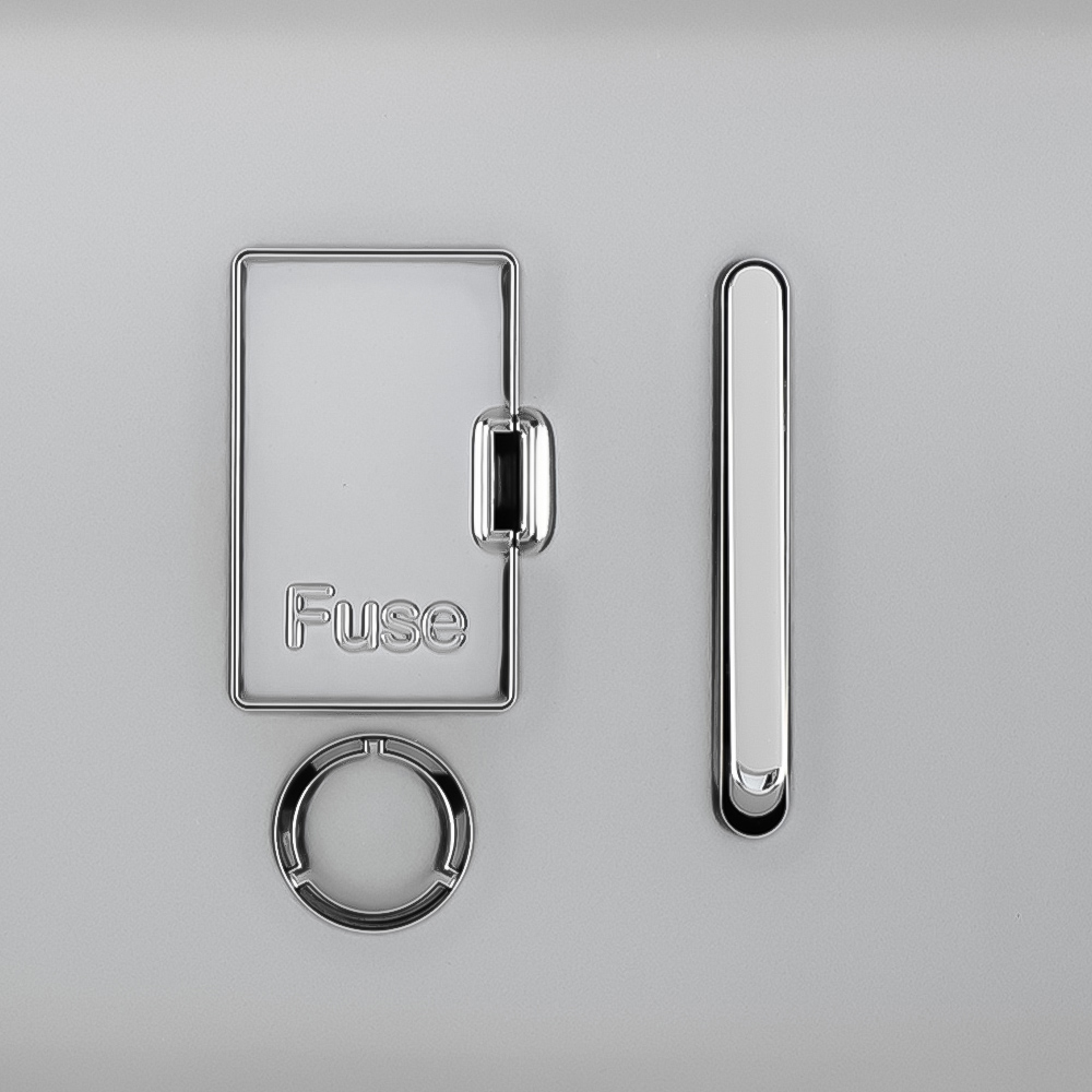 Trendi Switch 13amp Brushed Steel Fused Spur with Flex Outlet Image 2