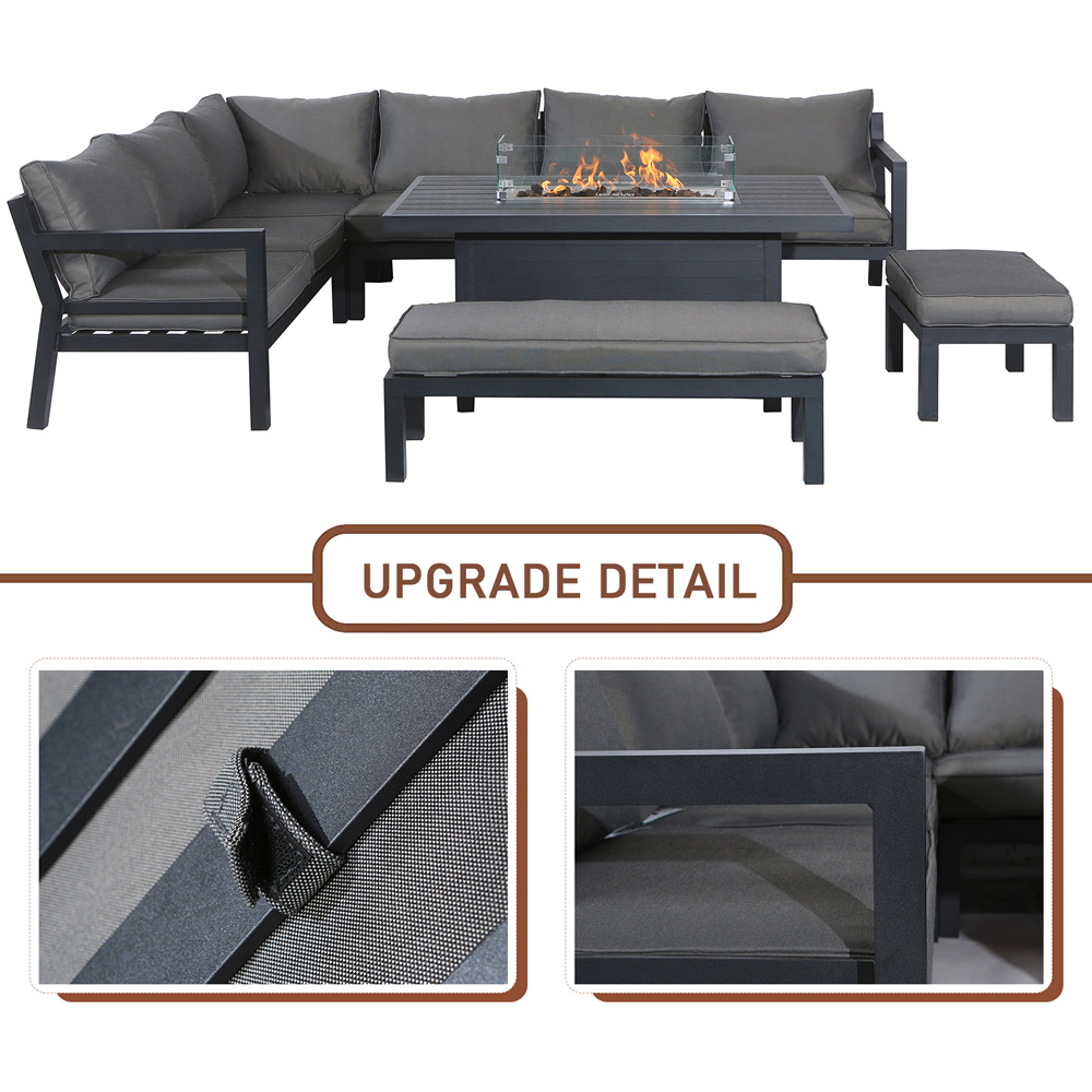 Furniture One 8 Seater Garden Dining Set Image 8