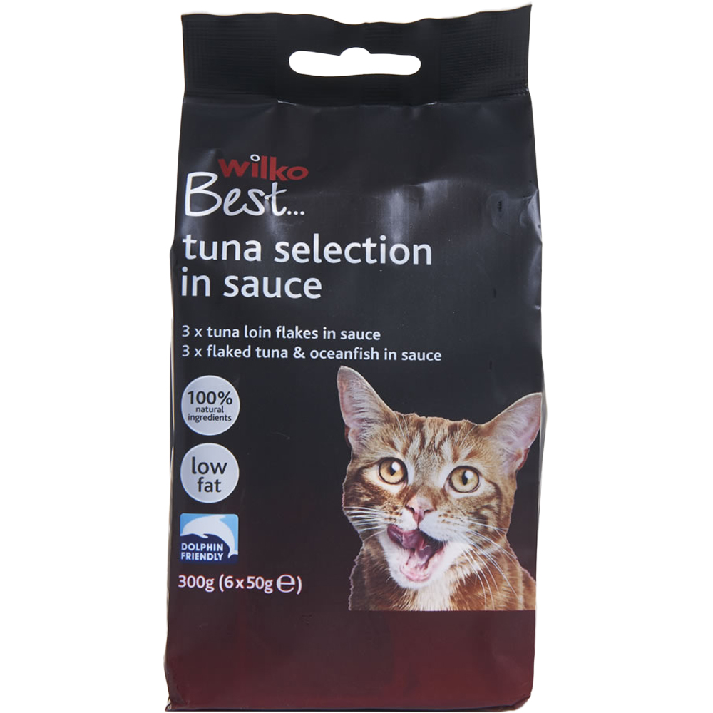 Wilko Best Tuna Loin Selection in Sauce Cat Food 6 x 50g Image 1