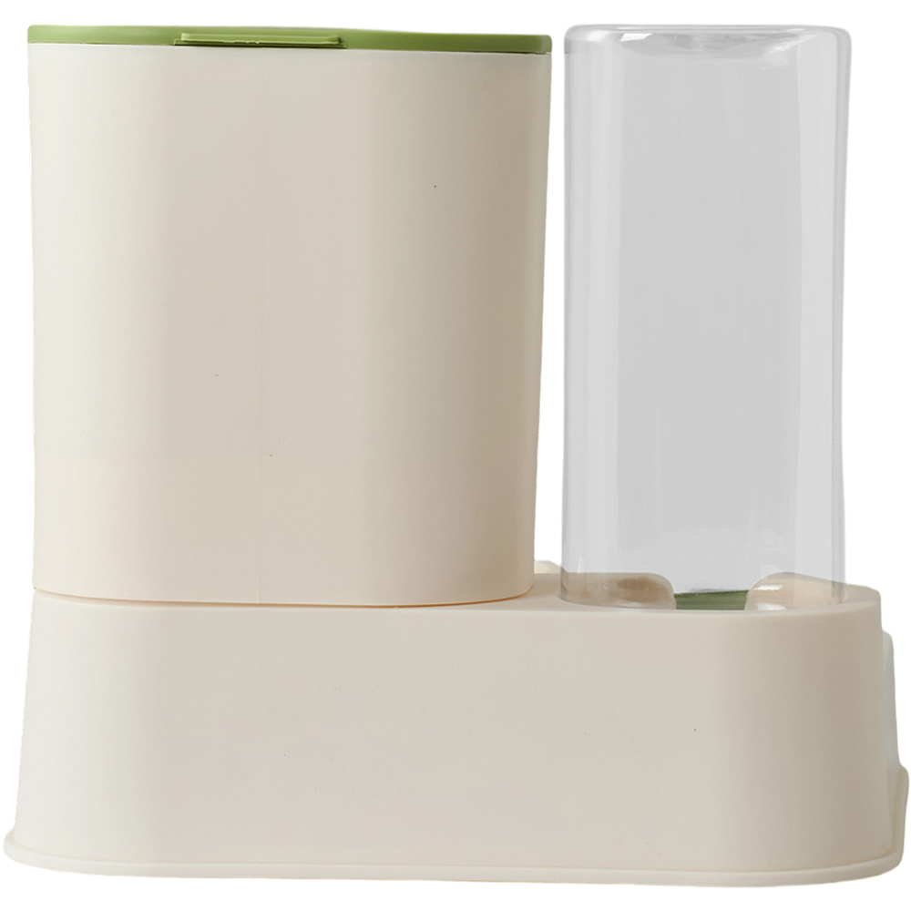 H&O Direct 2-in-1 Green Pet Feeder and Water Dispenser 2.3L Image 3