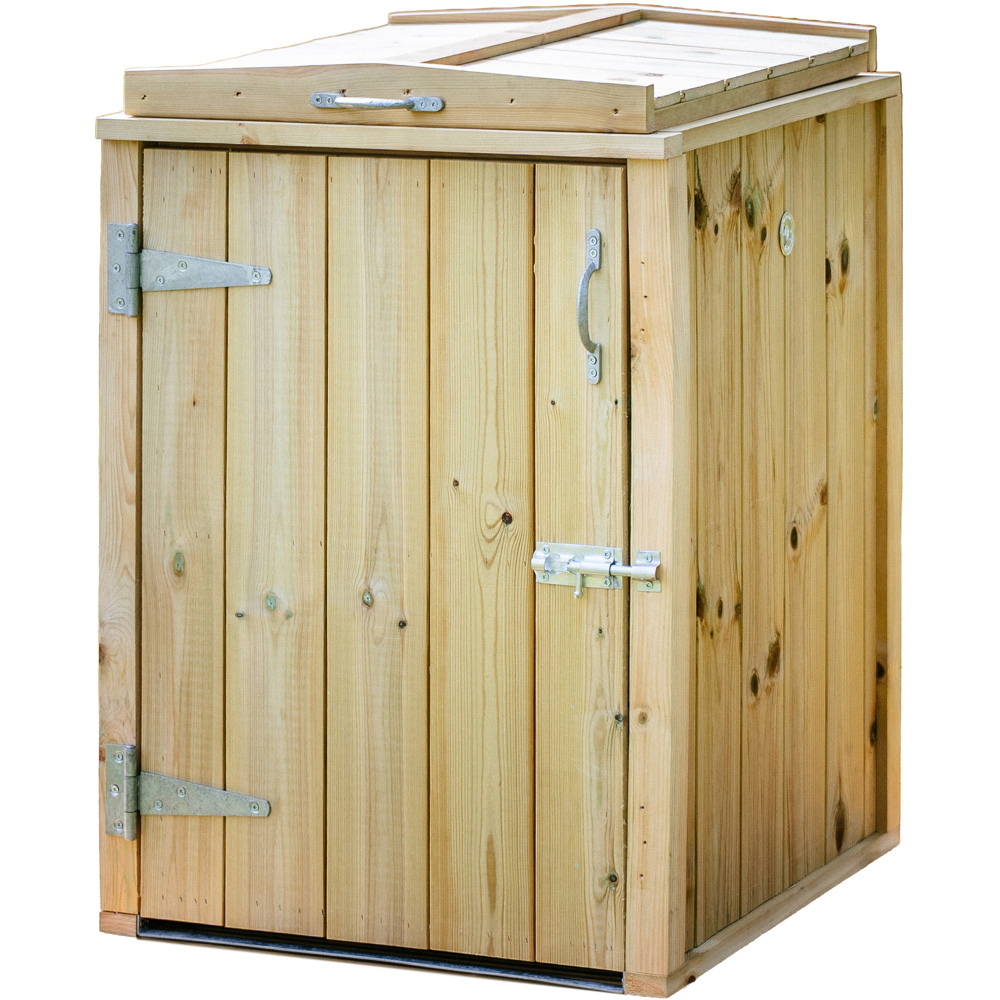 The Garden Village Dutton 2 x 2ft Single Dustbin Storage Shed Image 2