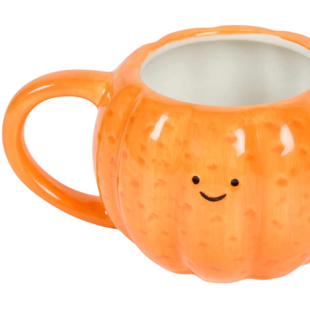 Smile Pumpkin Mug Orange Image 5