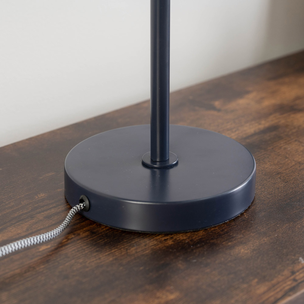 ValueLights Stassi Dark Navy Mushroom Dome LED Table Lamp Image 4