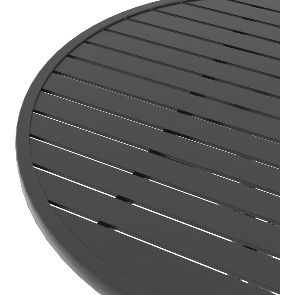 Outsunny Black Round Garden Table Image 3