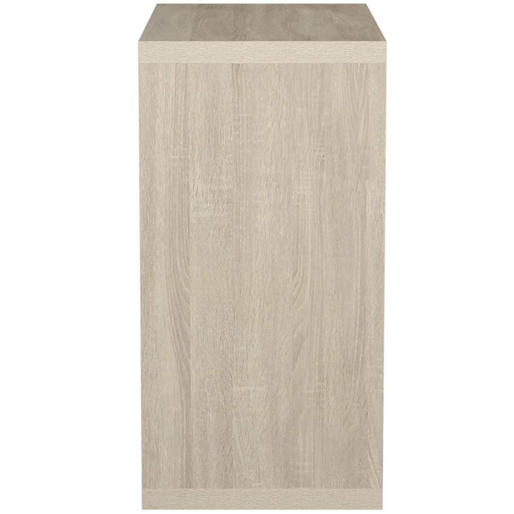 Clever Cube 4 Shelf Light Oak Effect Square Storage Unit Image 4