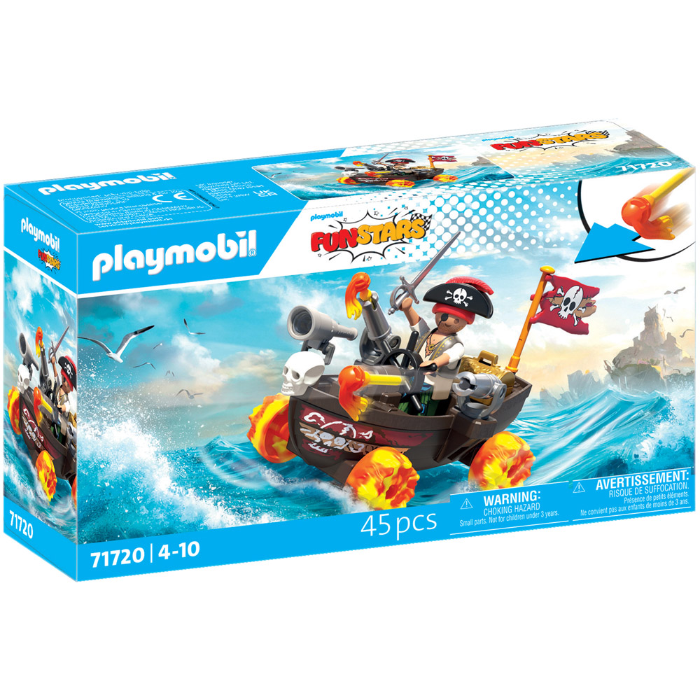 Playmobil Racing Pirate Boat Playset Image 1