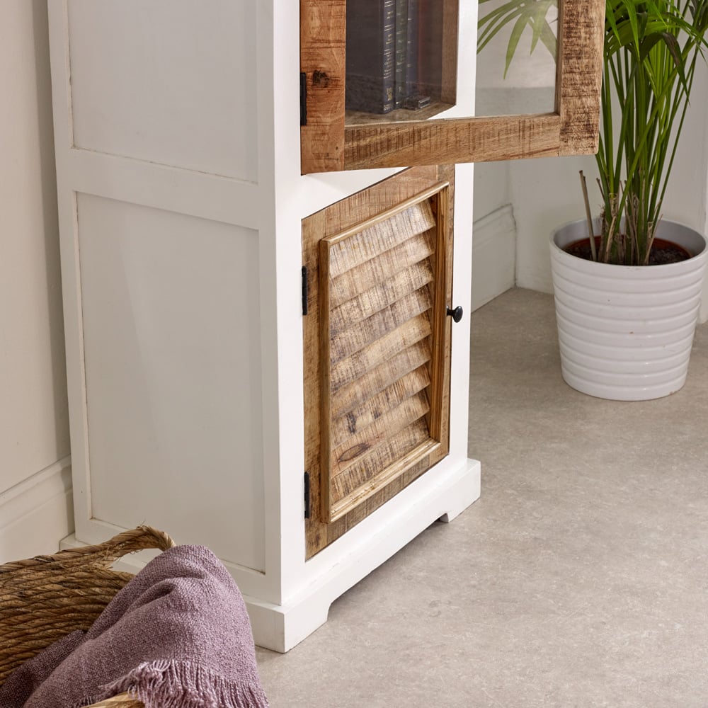 Brooklyn Alfie 2 Door Wooden Display Cabinet Image 4