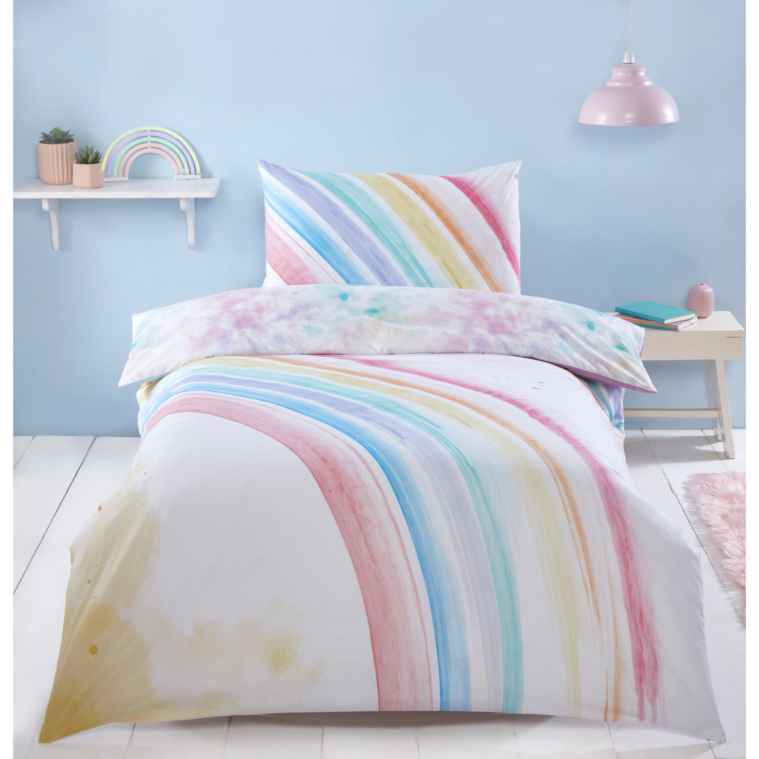 Kids Single Over The Rainbow Duvet Set Image 1