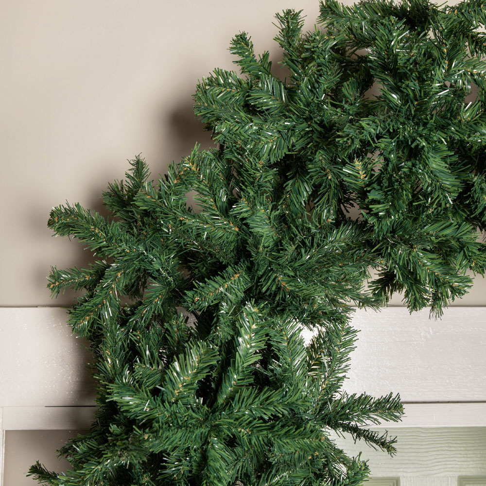 Samuel Alexander Slimline Single Door Artificial Plain Green Christmas Tree Arch 8ft Image 4