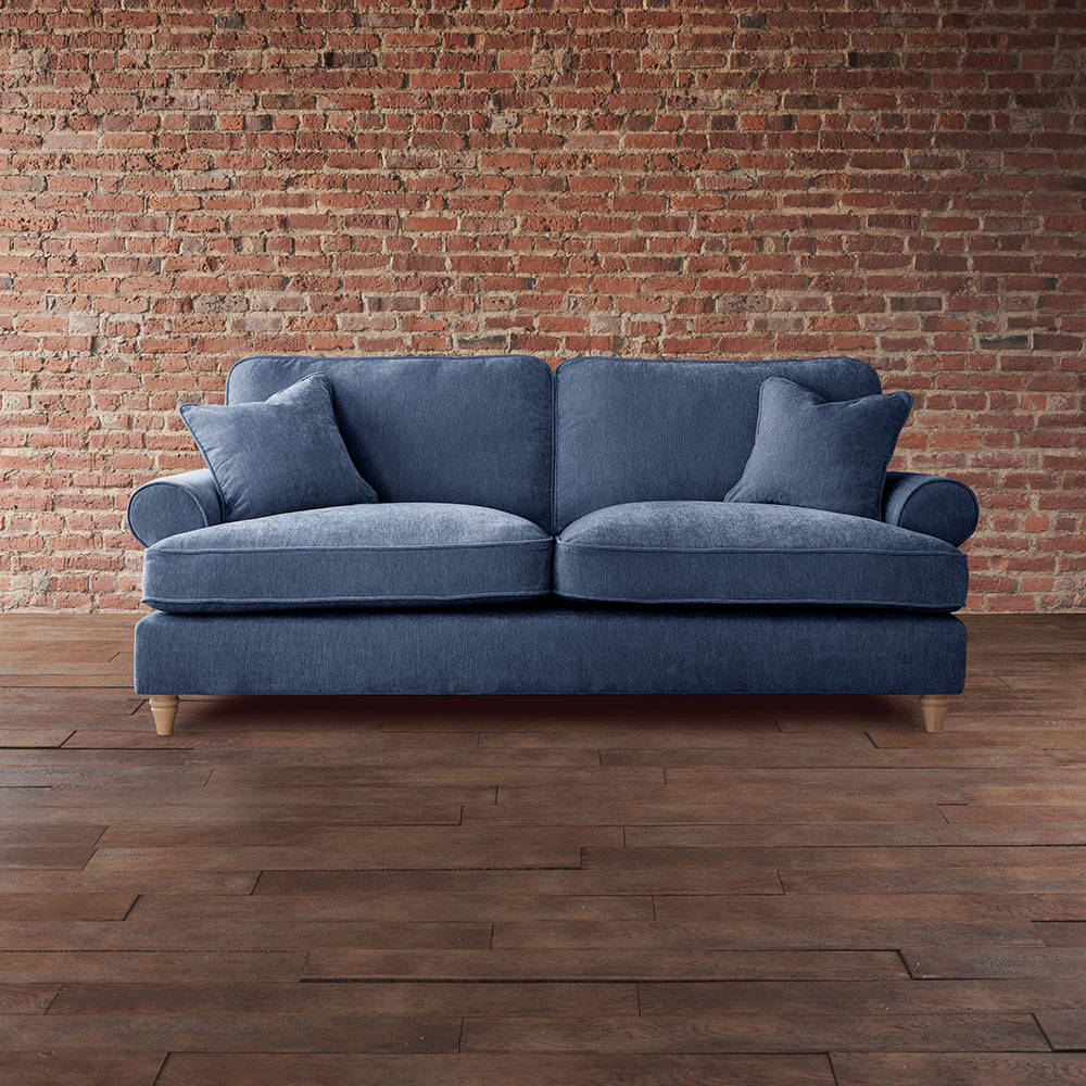 The Victoria 3 Seater Navy Sofa Image 3