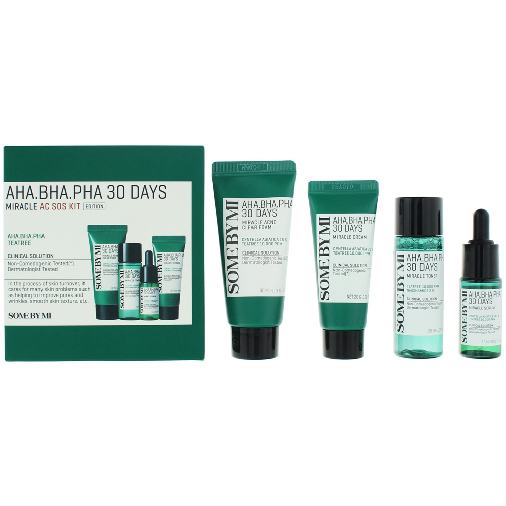 Some By Mi 30 Days AHA BHA PHA Miracle Acne SOS 4 Piece Gift Set Image