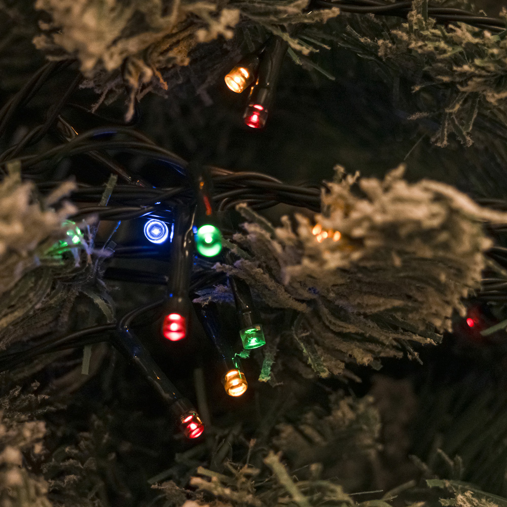 The Christmas Centre 400 Multicoloured LED Multifunction Green Cable String Light 40m Image 5