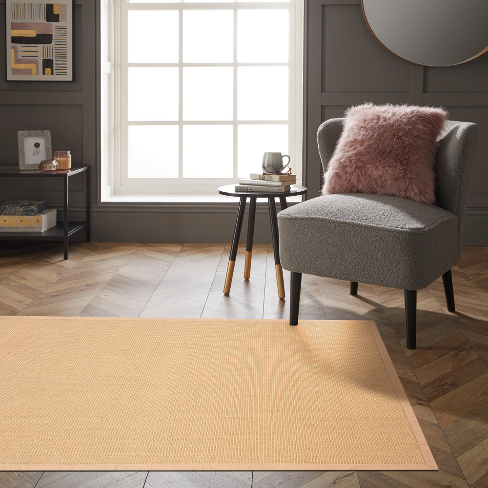 Esselle Home Swinton Beige Sisal Jute Boucle Rug 120 x 170cm Image 2