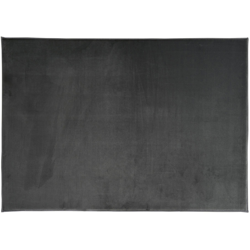 Minimalist Cosy Flannel Rug - Chelsea Grey Image 1