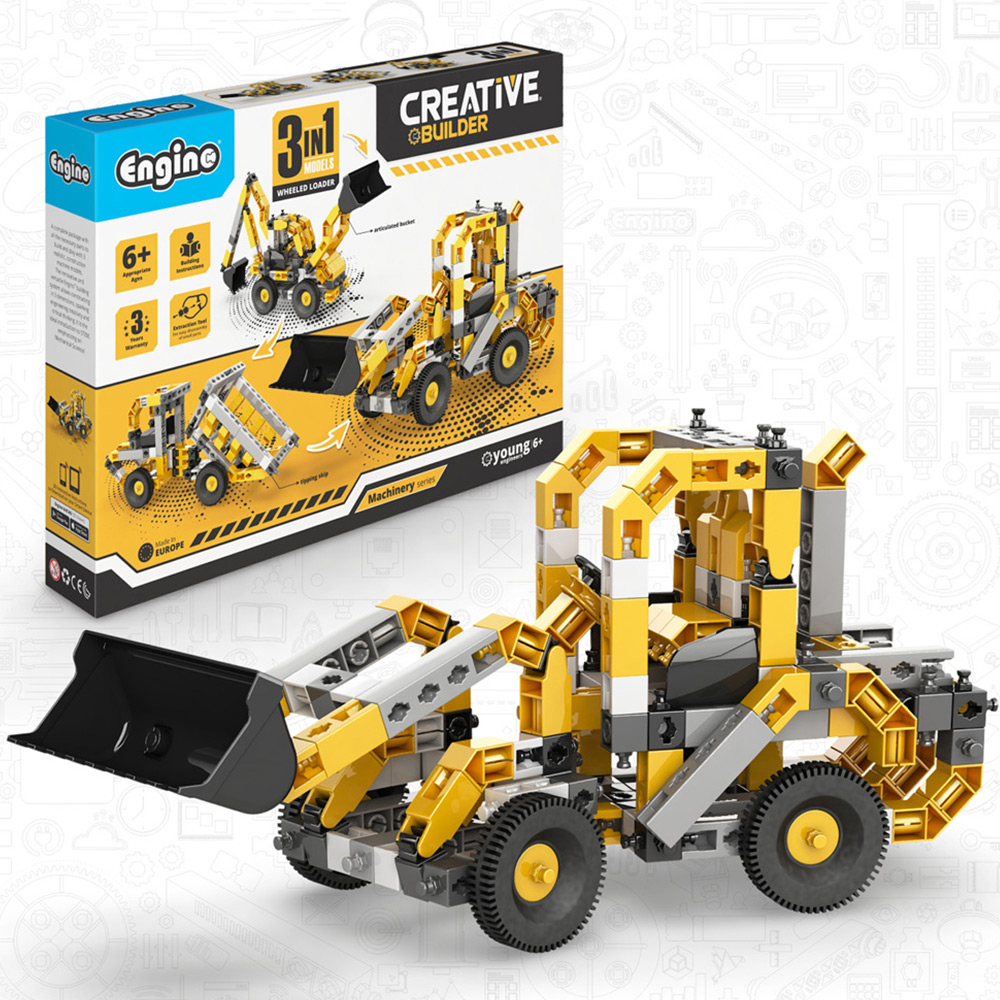 Engino Creative Builder Wheeled Loader Machinery Set Image 2