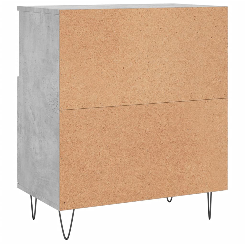vidaXL 2 Door 2 Shelf Concrete Grey Sideboard Image 8