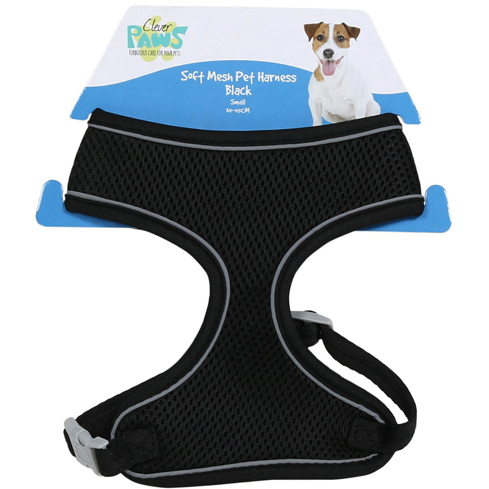 Soft Mesh Pet Harness - Black / Small Image