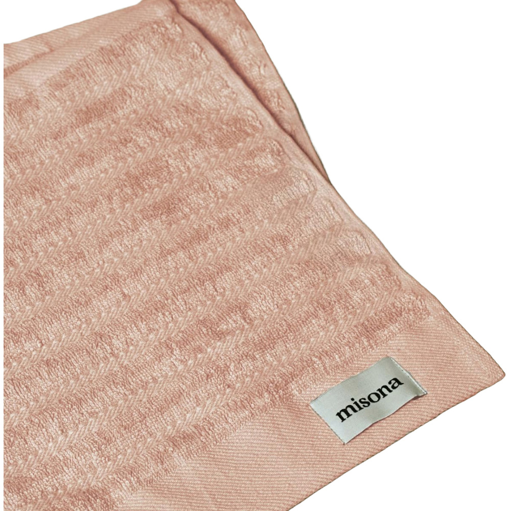 Misona Organic Cotton Blush Face Cloth 2 Pack Image 1