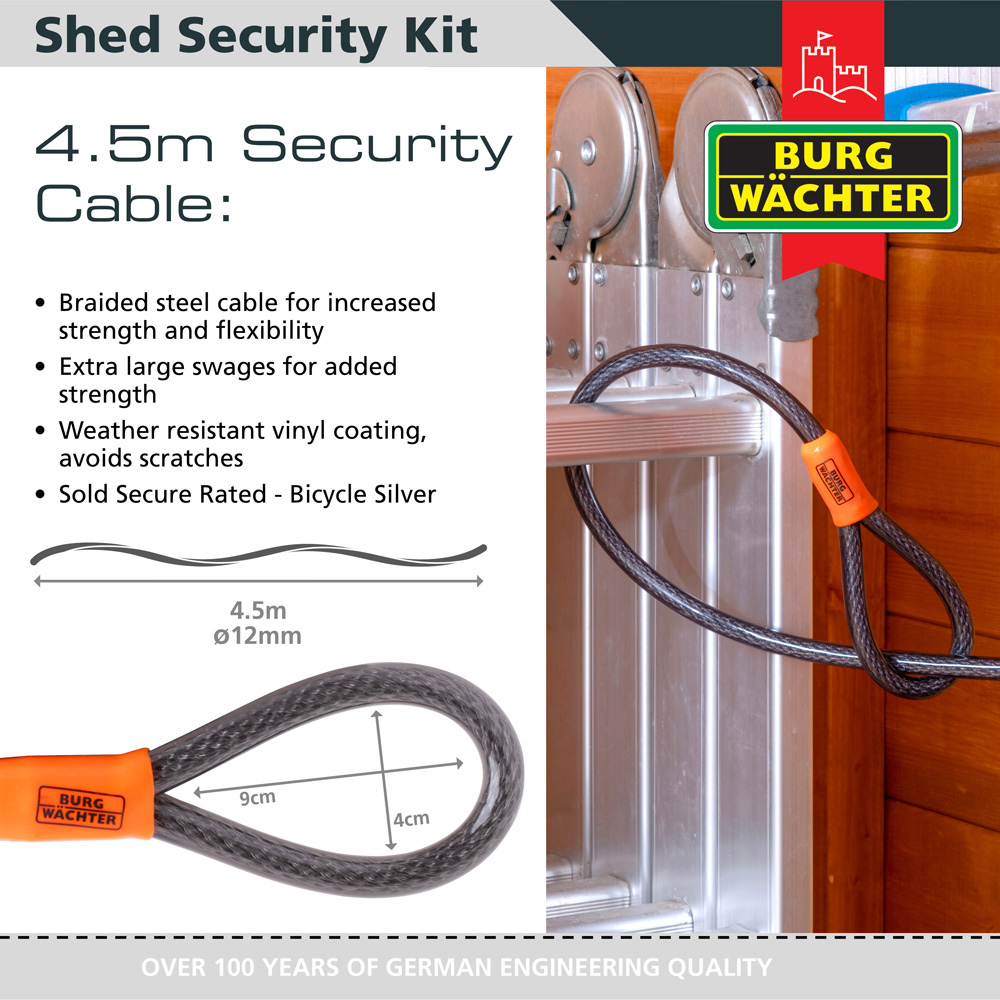 Burg-Wachter Standard Shed Security Kit Image 3