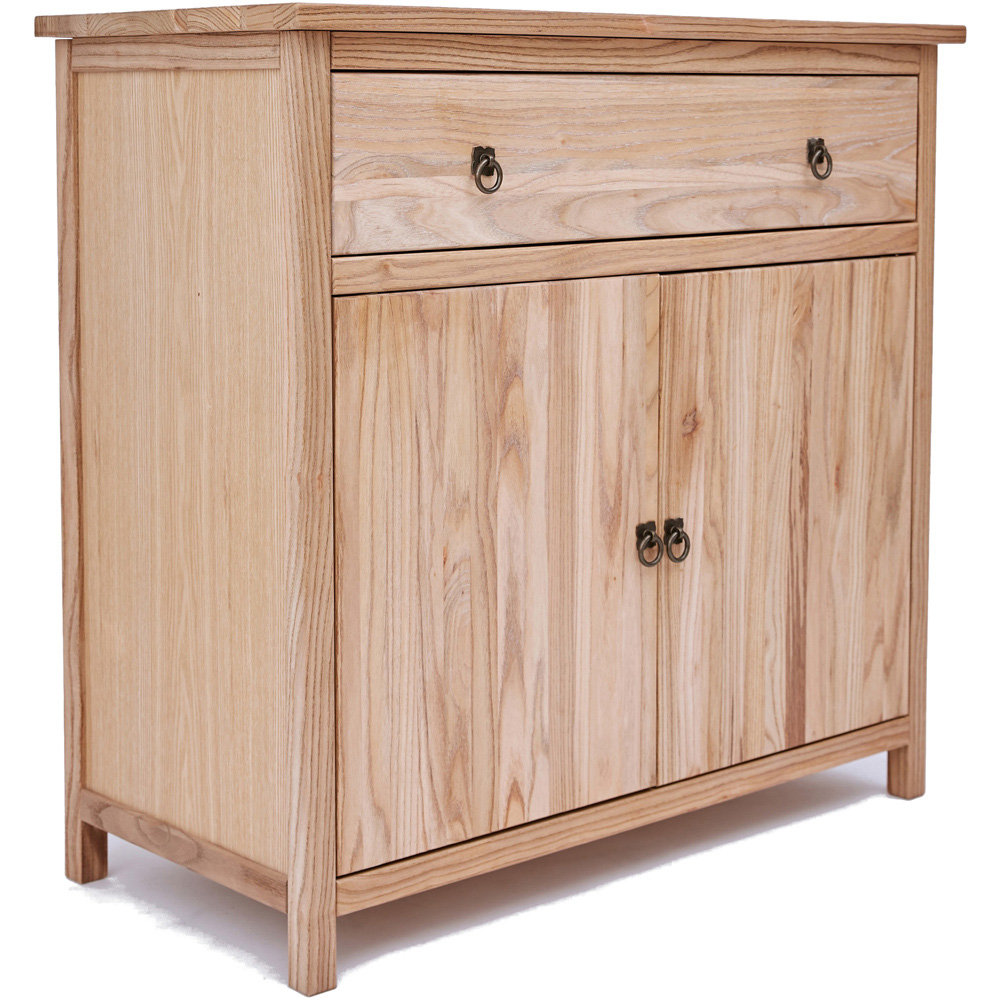 Montese 2 Door Single Drawer Light Wood Sideboard Image 3