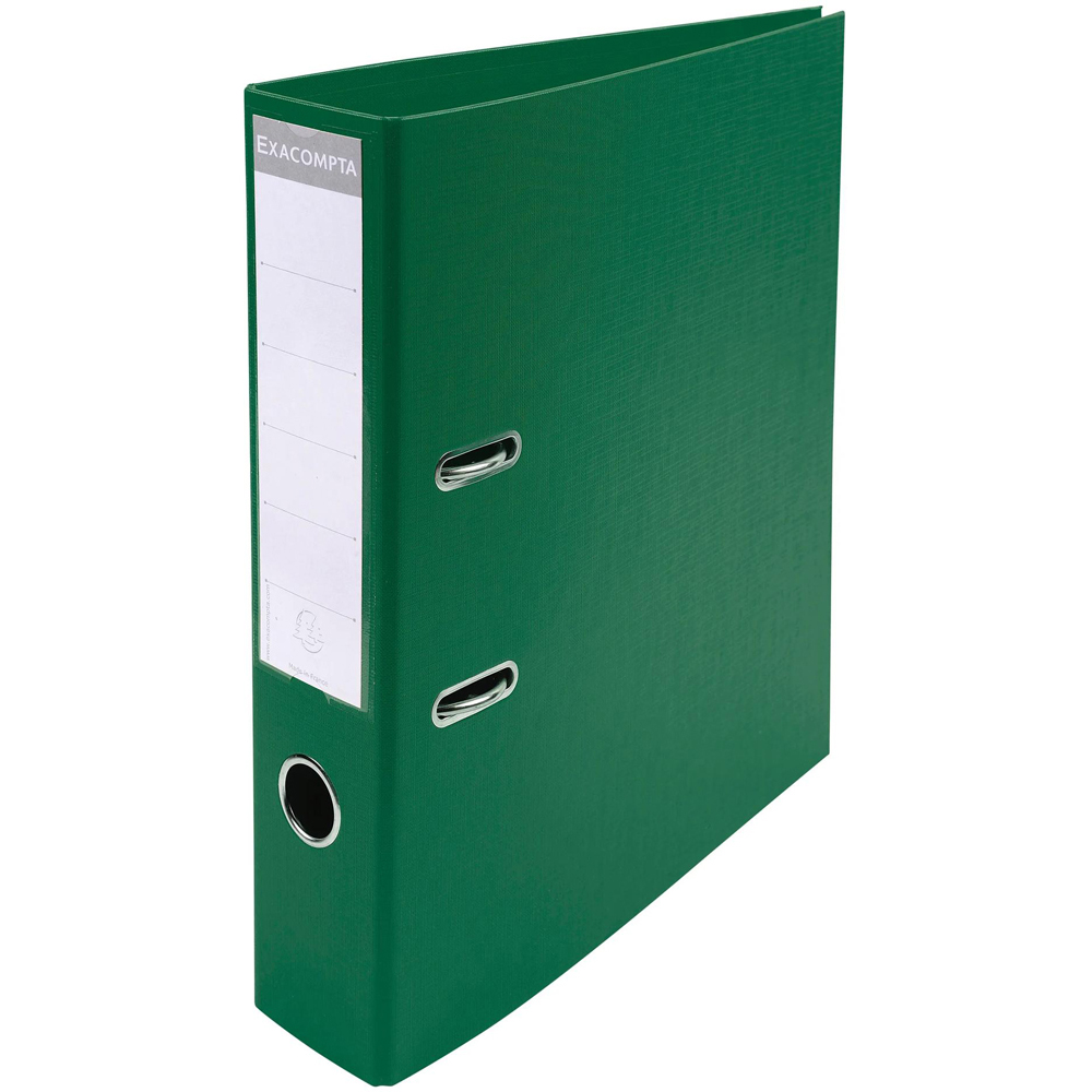 Exacompta PremTouch A4 Dark Green PVC Lever Arch File 10 Pack Image 2