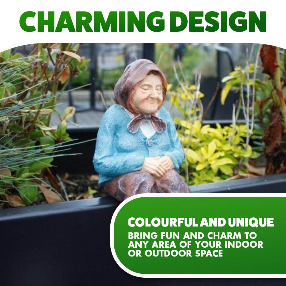 Marco Paul Sitting Grandmother Statue Garden Ornament Image 7