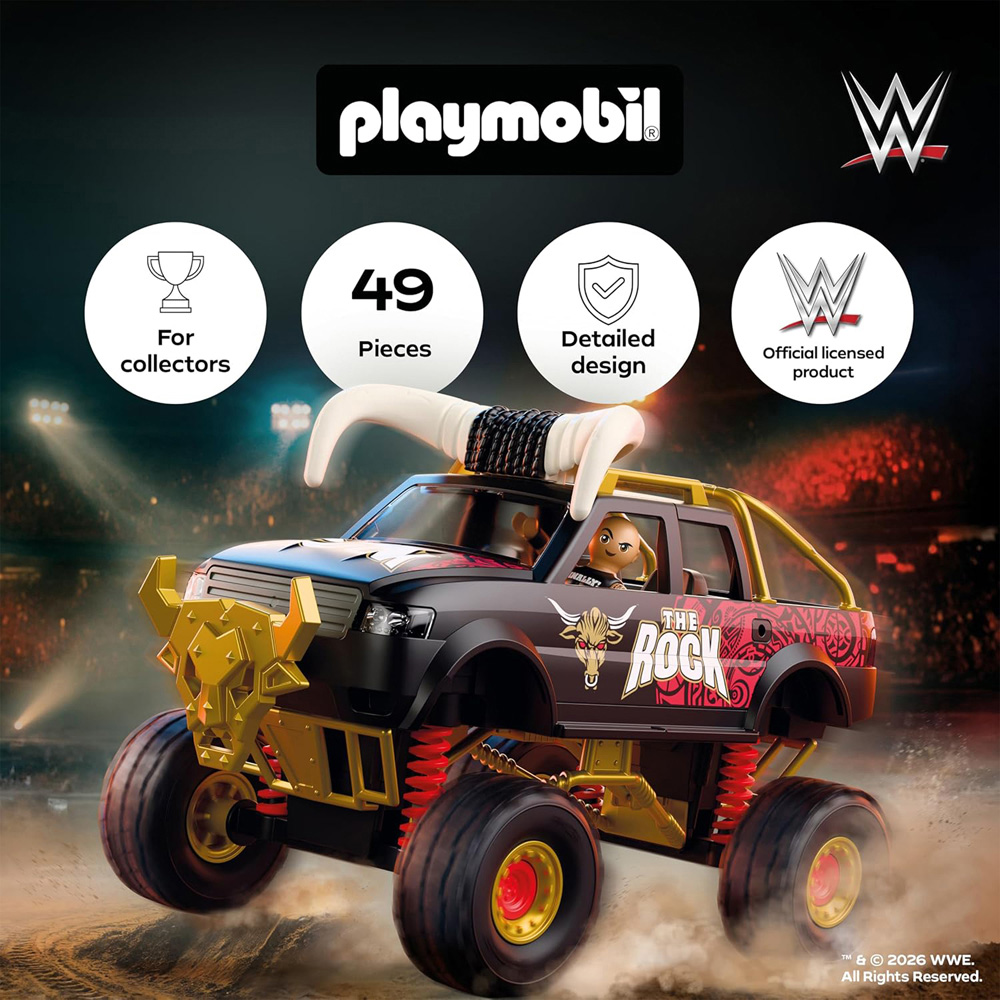 Playmobil WWE The Rock Monster Truck Playset Image 4