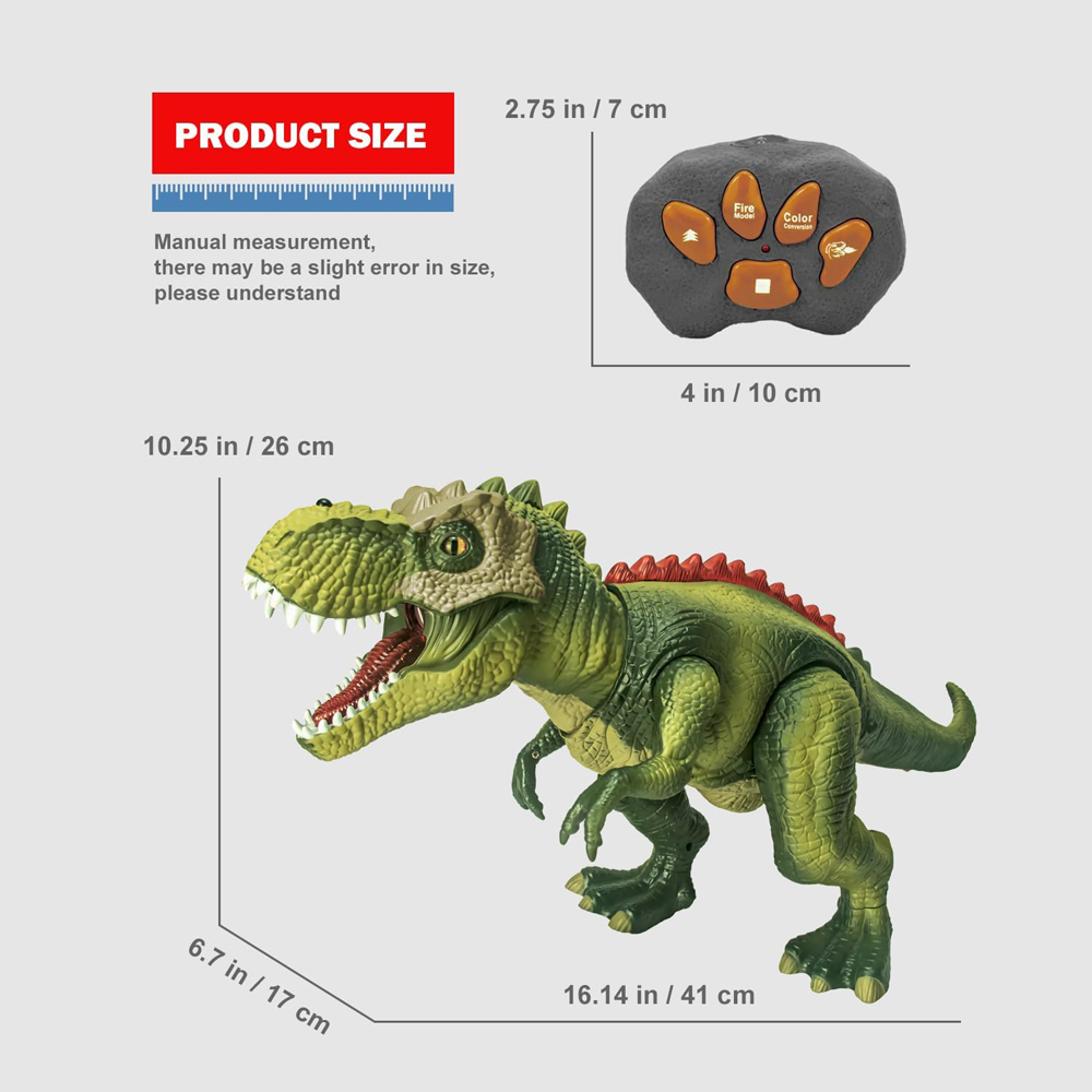 Alivio 7 Colour LED Mist Spray Dinosaur Simulation with Remote Control Image 9