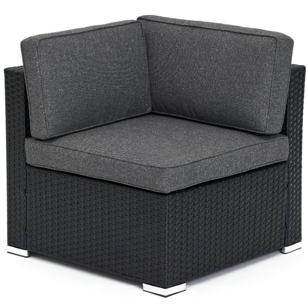 Home Detail Cantina 6 Seater Black Sofa Set with Cover Image 5