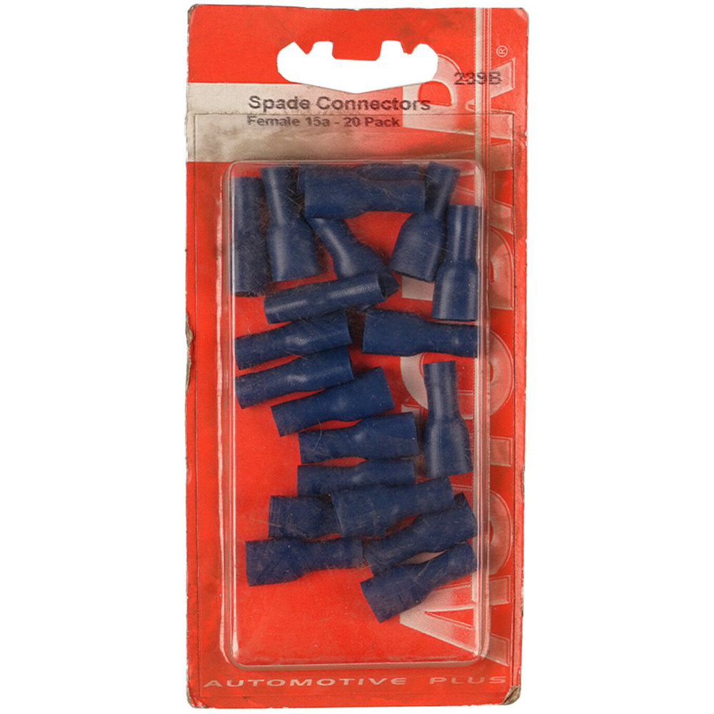 Autobar 15 Amp Fully Insulated Female Spade Connectors 20 Pack Image