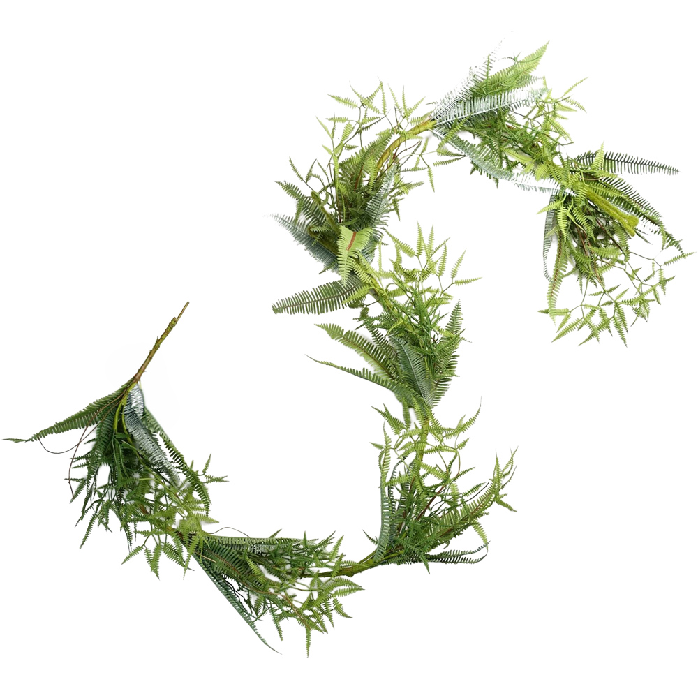 Leaf Trailing Fern Hanging Artificial Garland 180cm Image 1