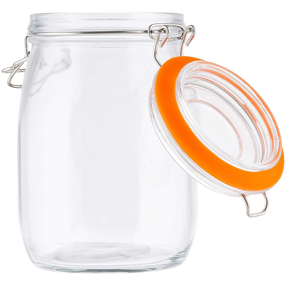 Neo 1000ml Scandi Glass Storage Jar 3 Pack Image 4