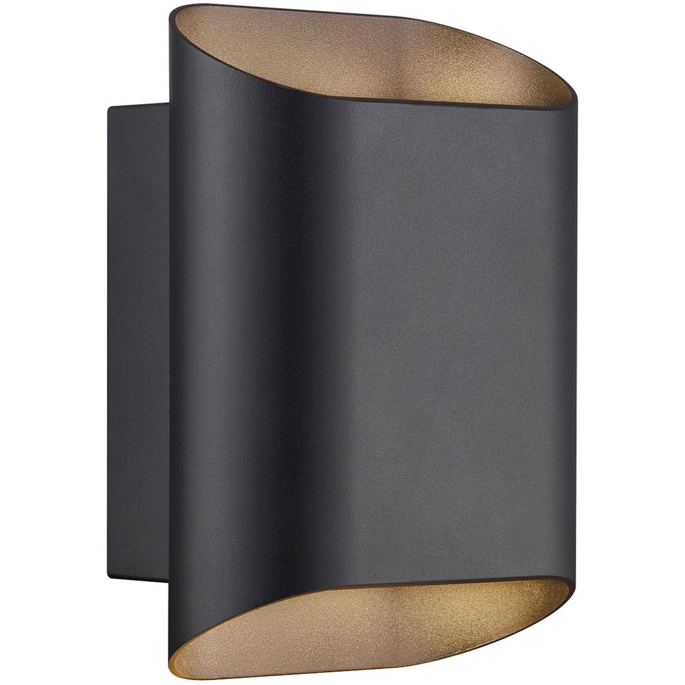 Nordlux Nico 22 GU10 Black Round Maxi Wall Light Image 1