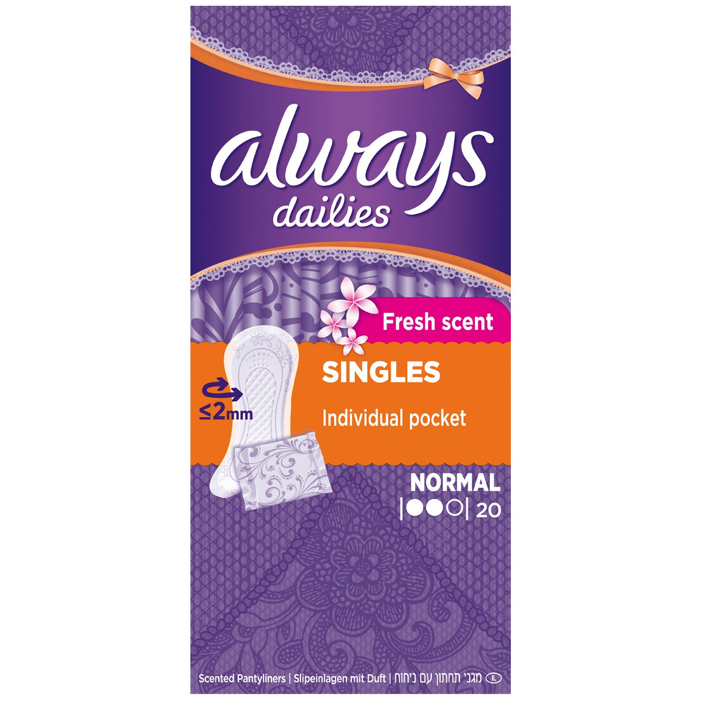 Always Dailies Normal Panty Liner 20 Pack Image 1