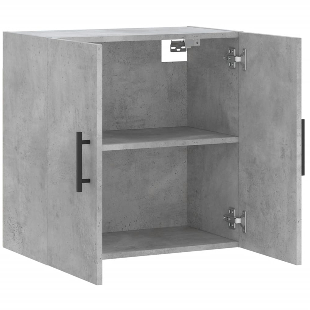 vidaXL 2 Door Concrete Grey Wall Cabinet Image 6