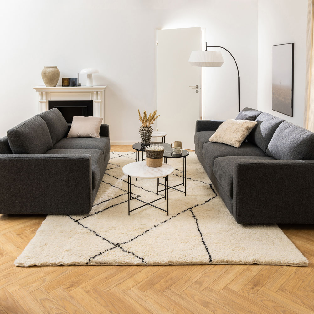 Florence Avila White Marble Top Side Table Image 7