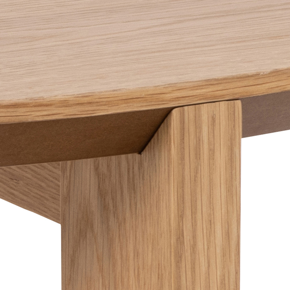 Florence Maxime Matt Oak Round Coffee Table Image 5