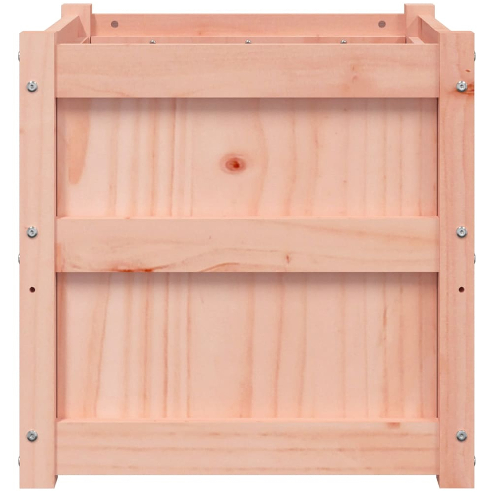 vidaXL Natural Solid Douglas Wood Garden Planter 50cm 2 Pack Image 7