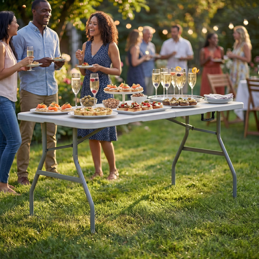 HOME VIDA 5ft Folding Table Image 3