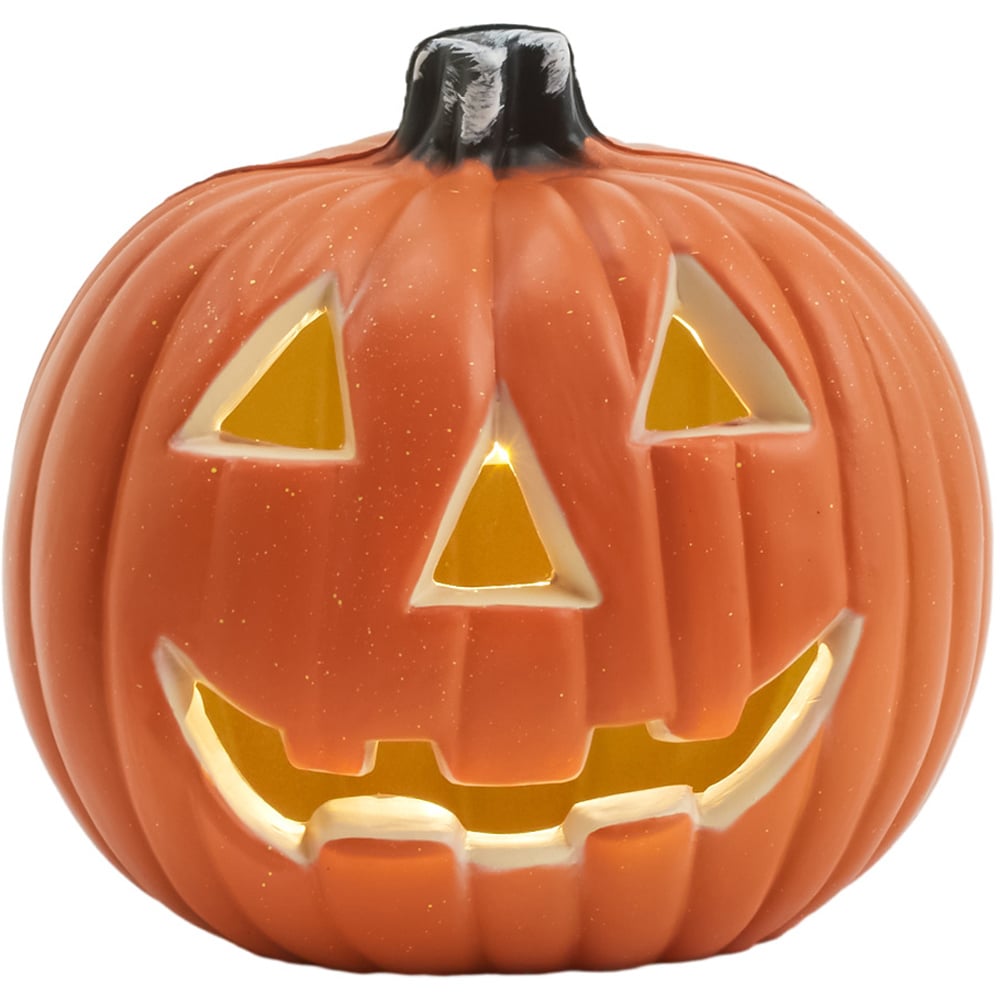 Living and Home Halloween Smiley Pumpkin LED Lantern 18cm Image 4