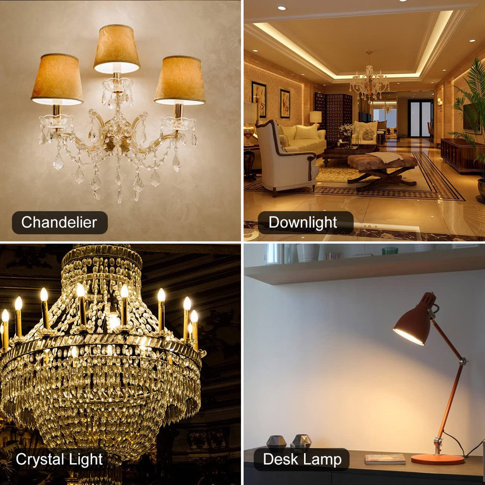 ExtraStar 6 Pack Warm White E14 5W LED Candle Bulb Image 3