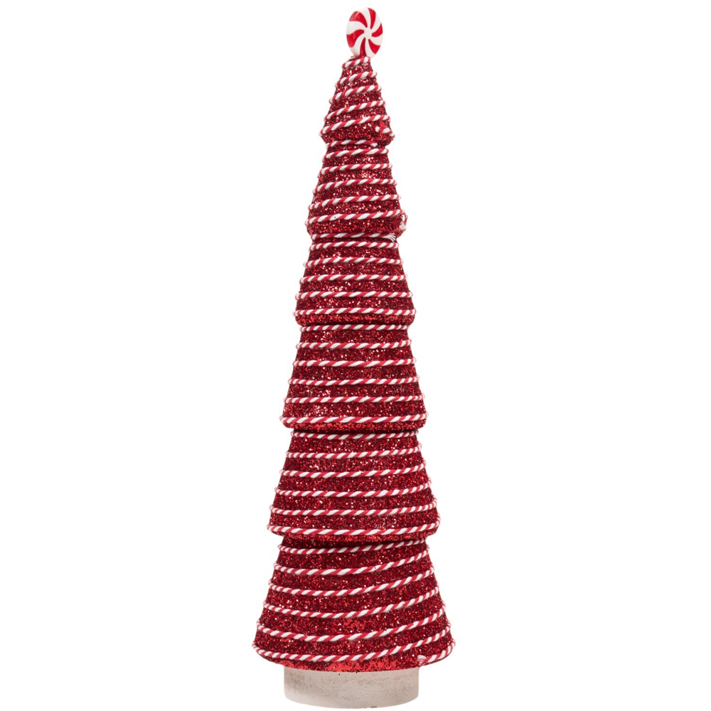 Candy Cane Rope Christmas Tree Decoration Red Image 4