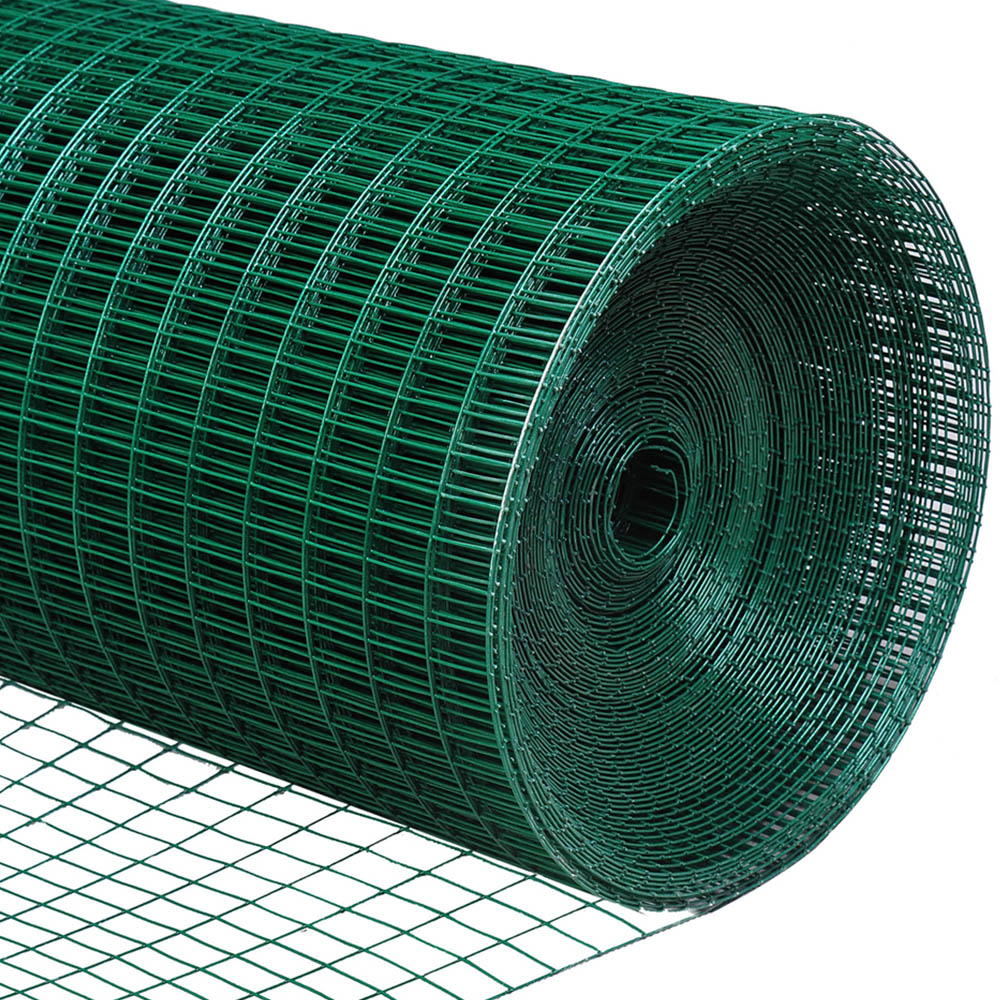 PawHut PVC Coated Galvanised Wire Mesh Poultry Fence Netting Image 2