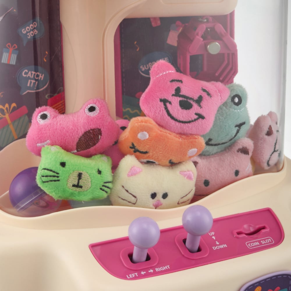 Living and Home Pink Grabbing Clip Doll Gashapon Claw Machine Image 3