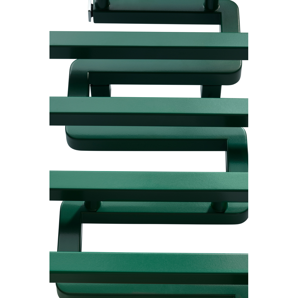 Terma Bookie Matt Green Heated Towel Rail 1155 x 500mm Image 3