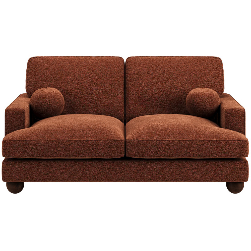 Solace+Co Addison 2 Seater Burnt Orange Chenille Sofa Image 2