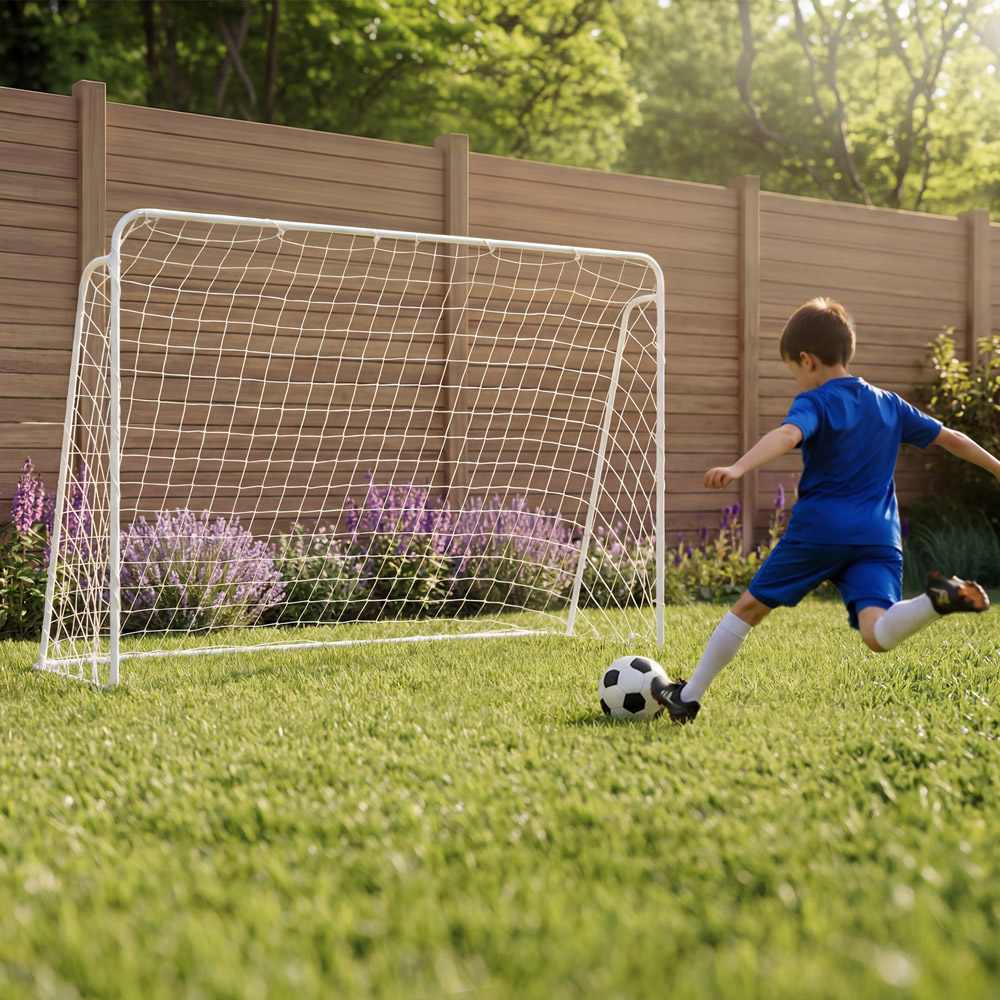 Charles Bentley Steel Frame Garden Football Goal 7 x 5ft Image 6
