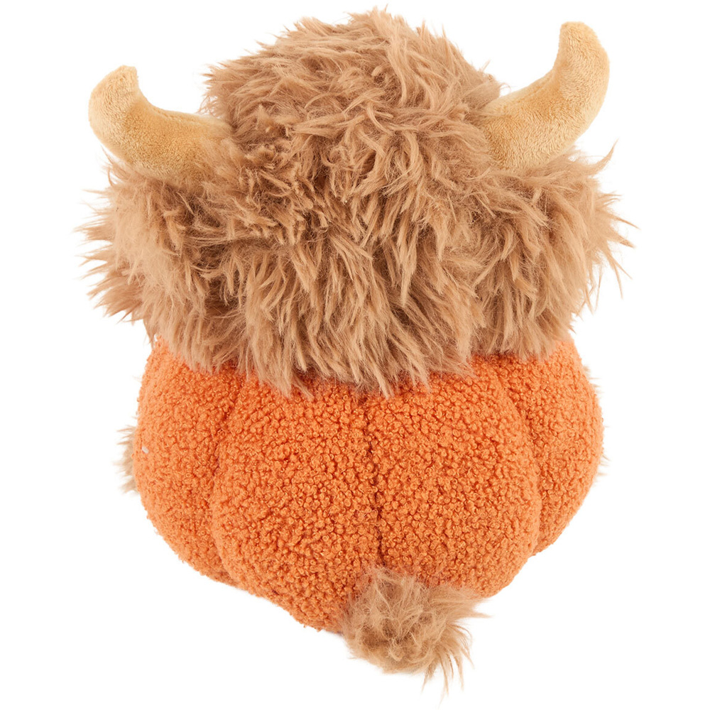 Highland Cow Pumpkin Doorstop Brown Image 4
